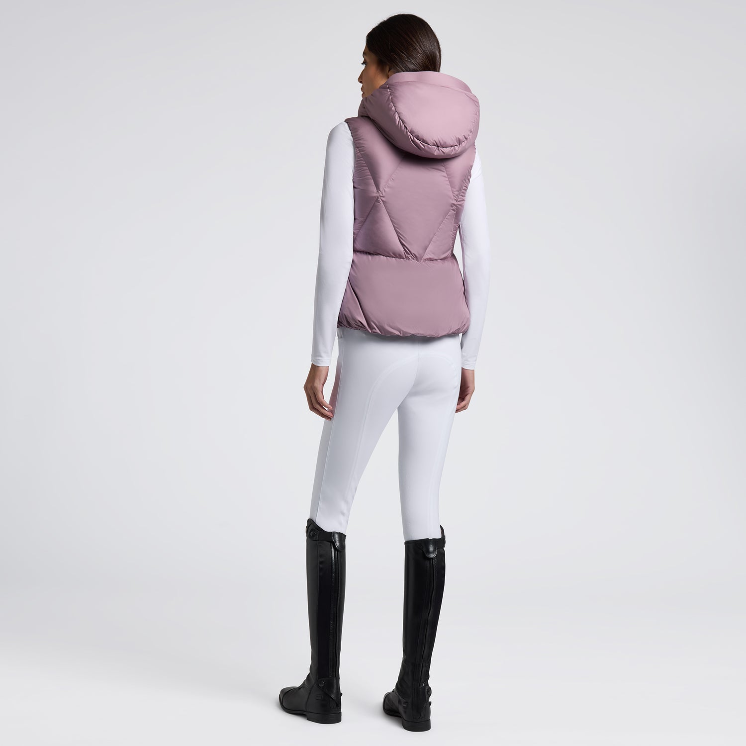 Gilet sans manches à capuche Lilas - CAVALLERIA TOSCANA