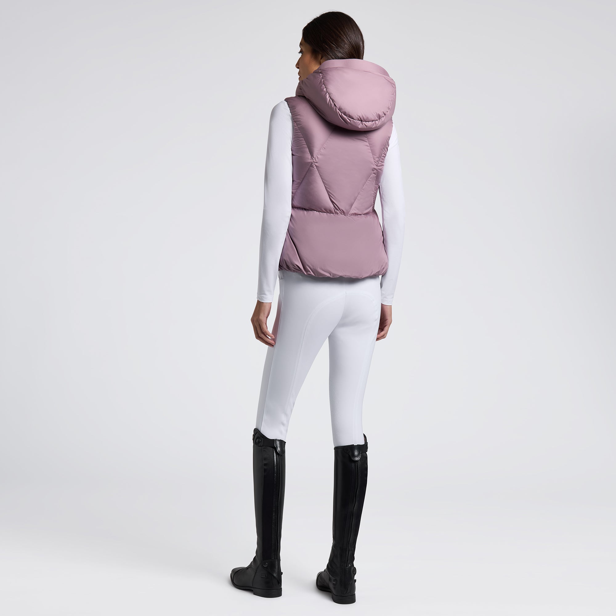 Gilet sans manches à capuche Lilas - CAVALLERIA TOSCANA