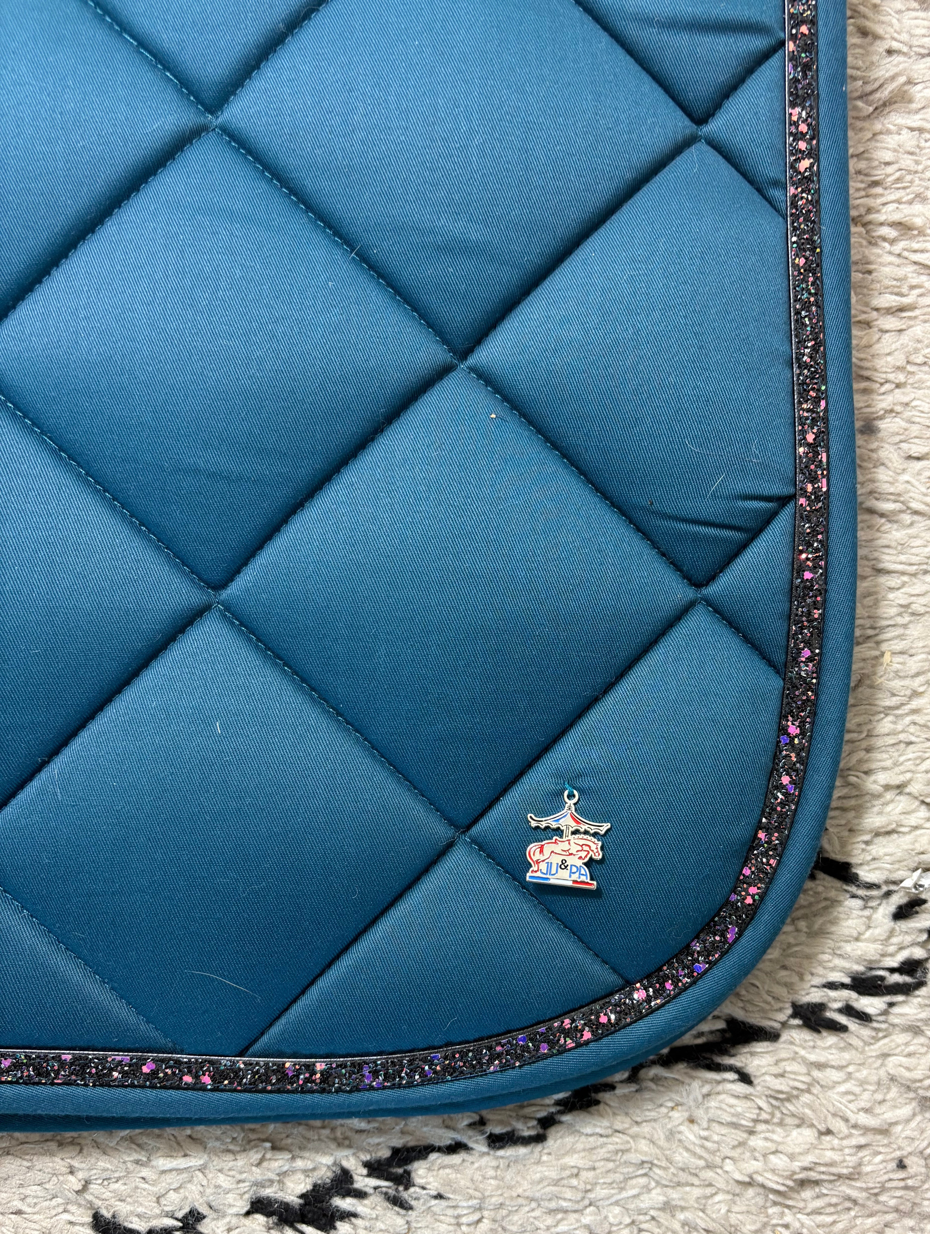 Tapis de selle Bleu canard - Ju &amp; Pa