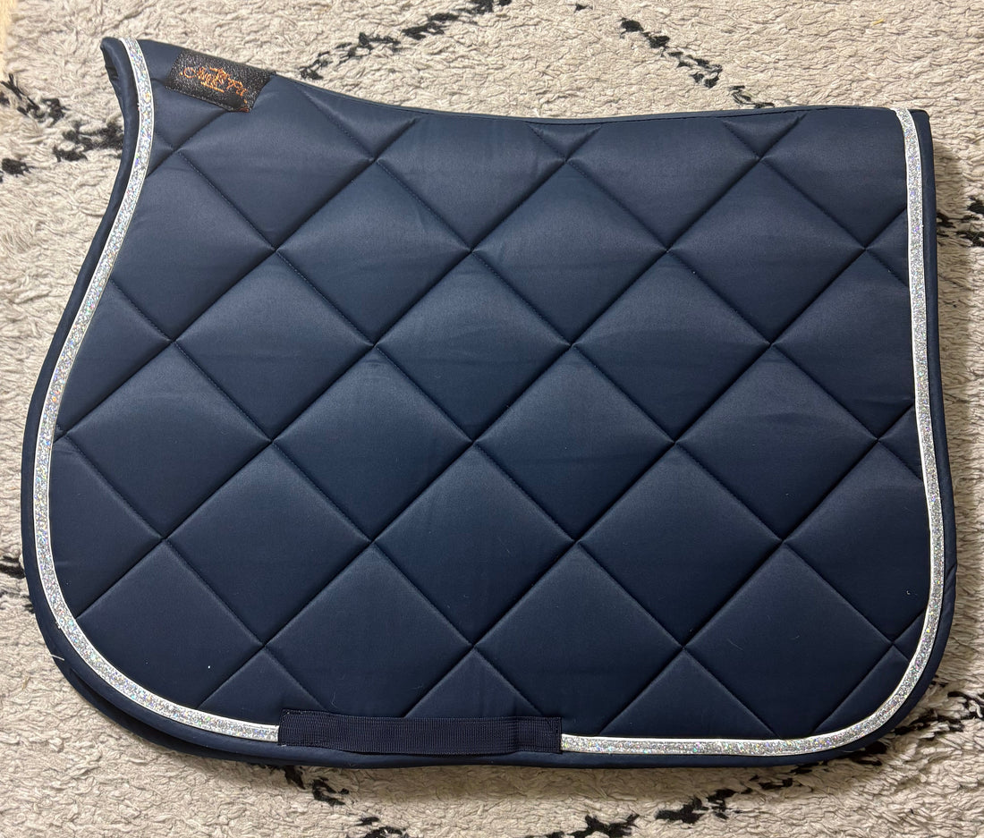 Tapis de selle Bleu argent - Ju &amp; Pa