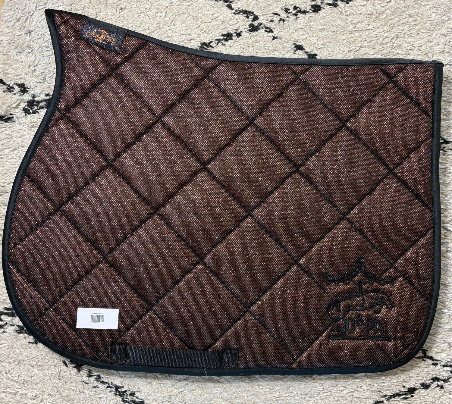 Tapis de selle Glitter Marron - Ju &amp; Pa