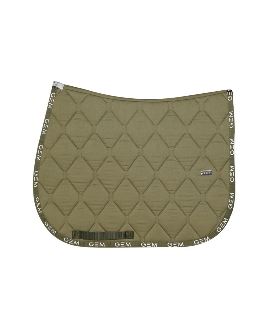 Tapis de selle LOVE Obstacle Kaki - GEM