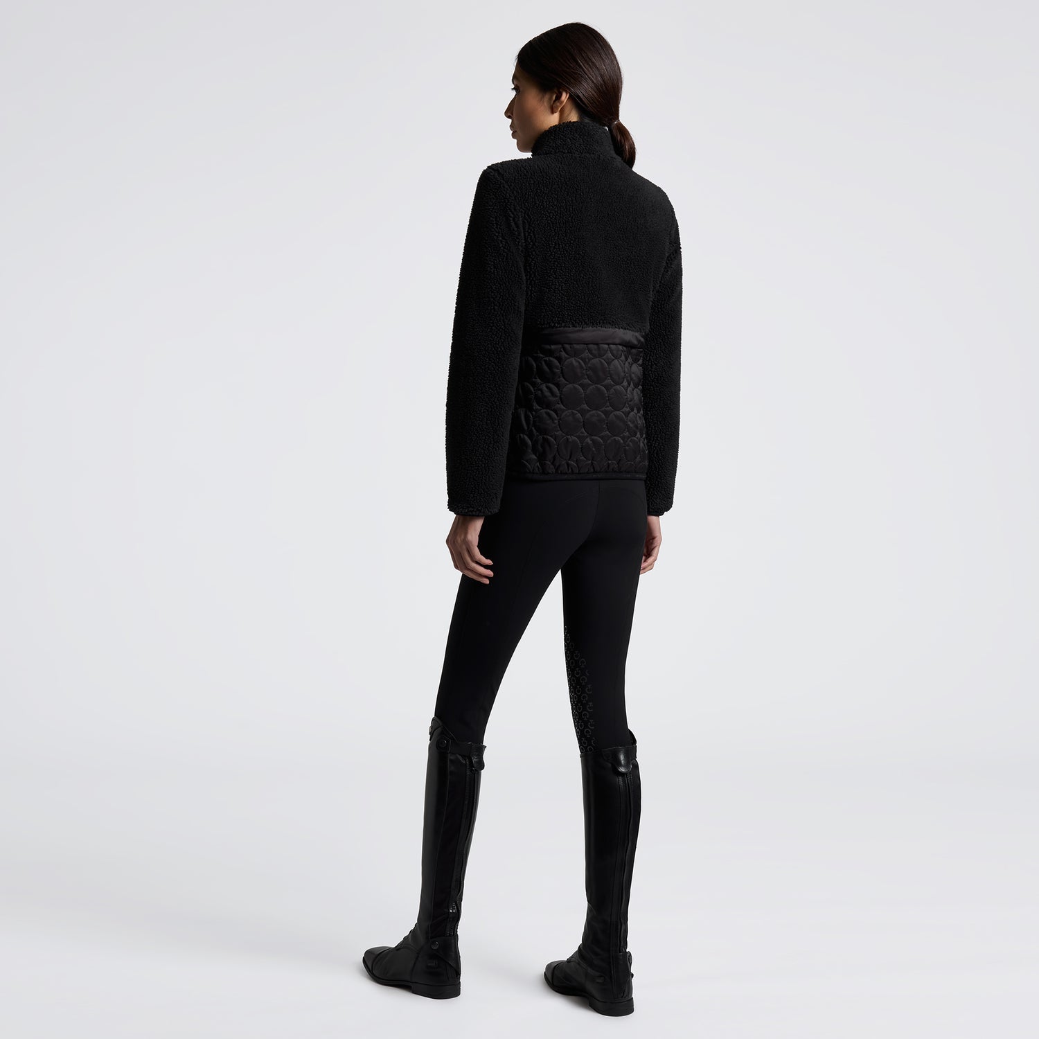 Veste zippée Teddy Bear Noir - CAVALLERIA TOSCANA