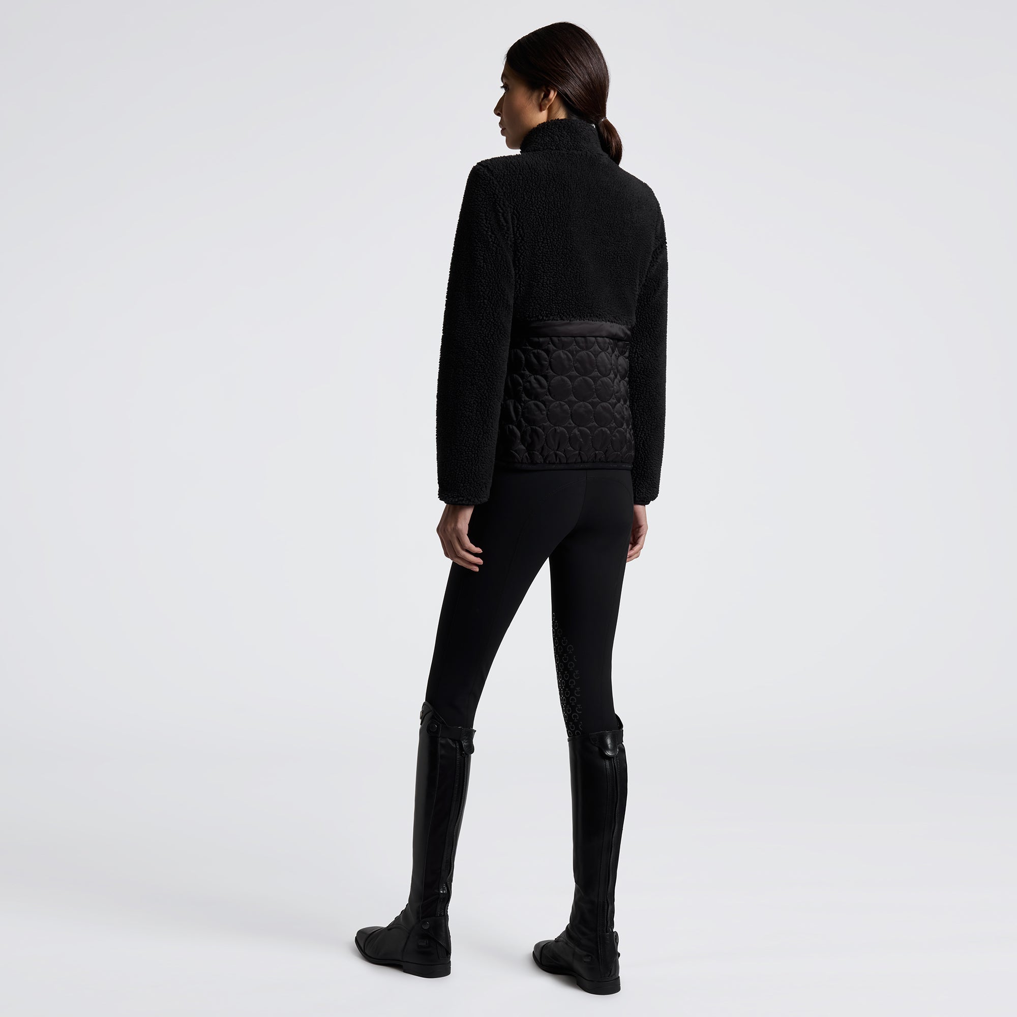 Veste zippée Teddy Bear Noir - CAVALLERIA TOSCANA