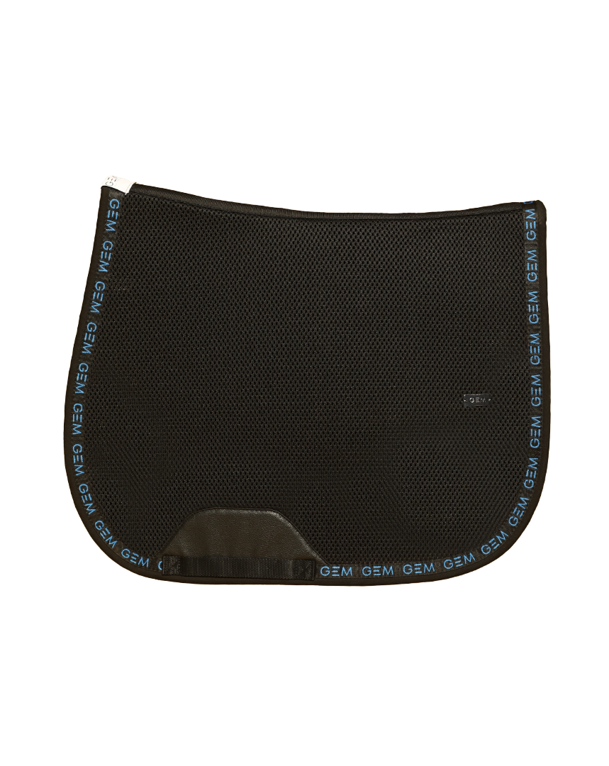 Tapis de selle MESH Noir/Bleu électrique Mixte - GEM