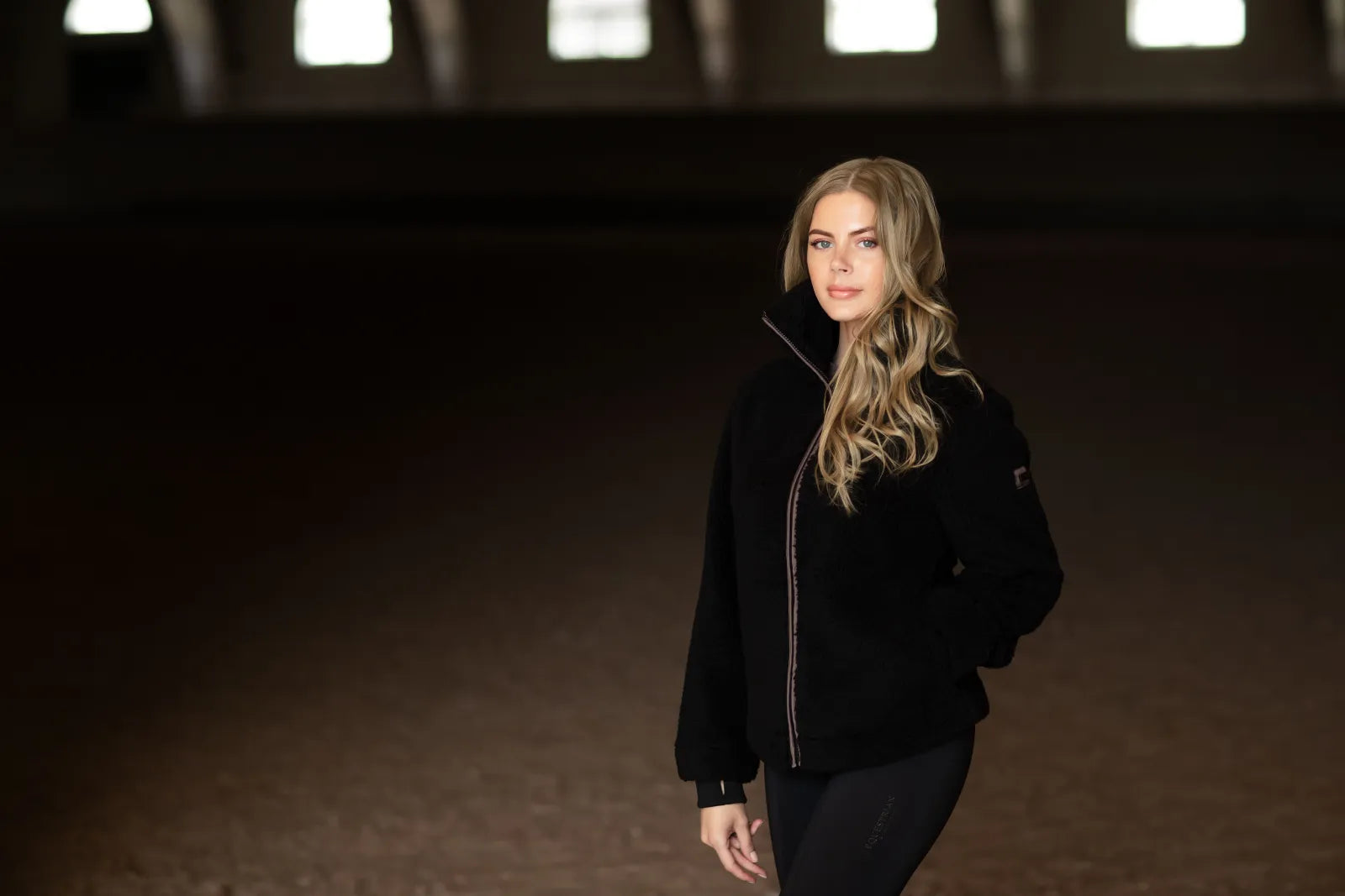 Veste polaire Teddy Black Mocha - Equestrian Stockholm