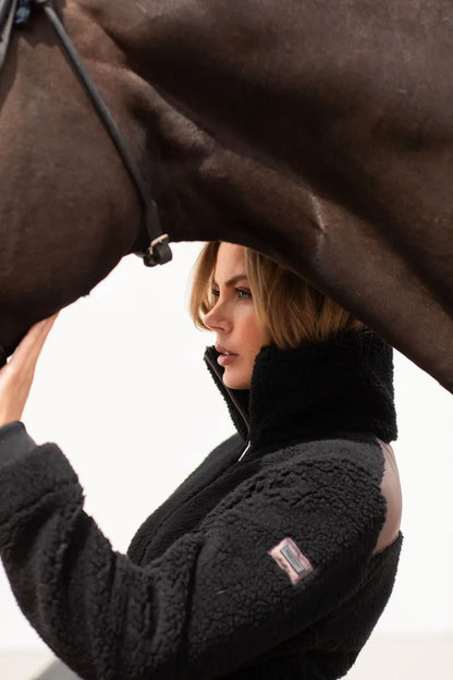 Veste polaire Teddy Black Mocha - Equestrian Stockholm