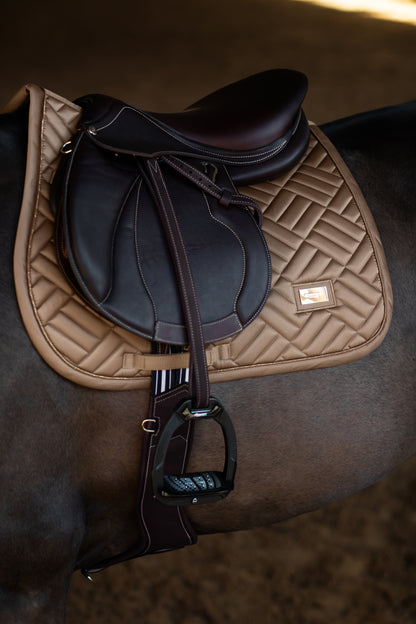 Tapis de selle Modern Champagne MIXTE - Equestrian Stockholm