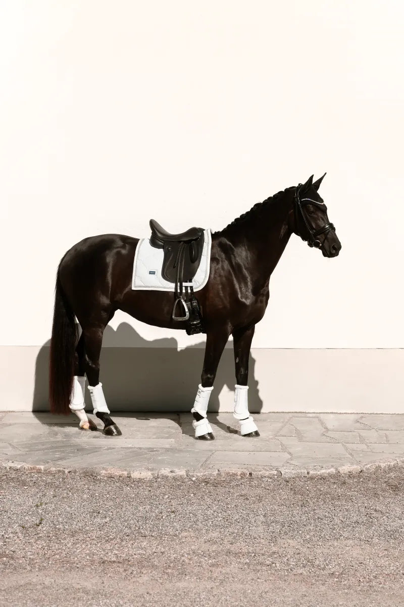 Tapis de selle Timeless White Glimmer DRESSAGE - Equestrian Stockholm