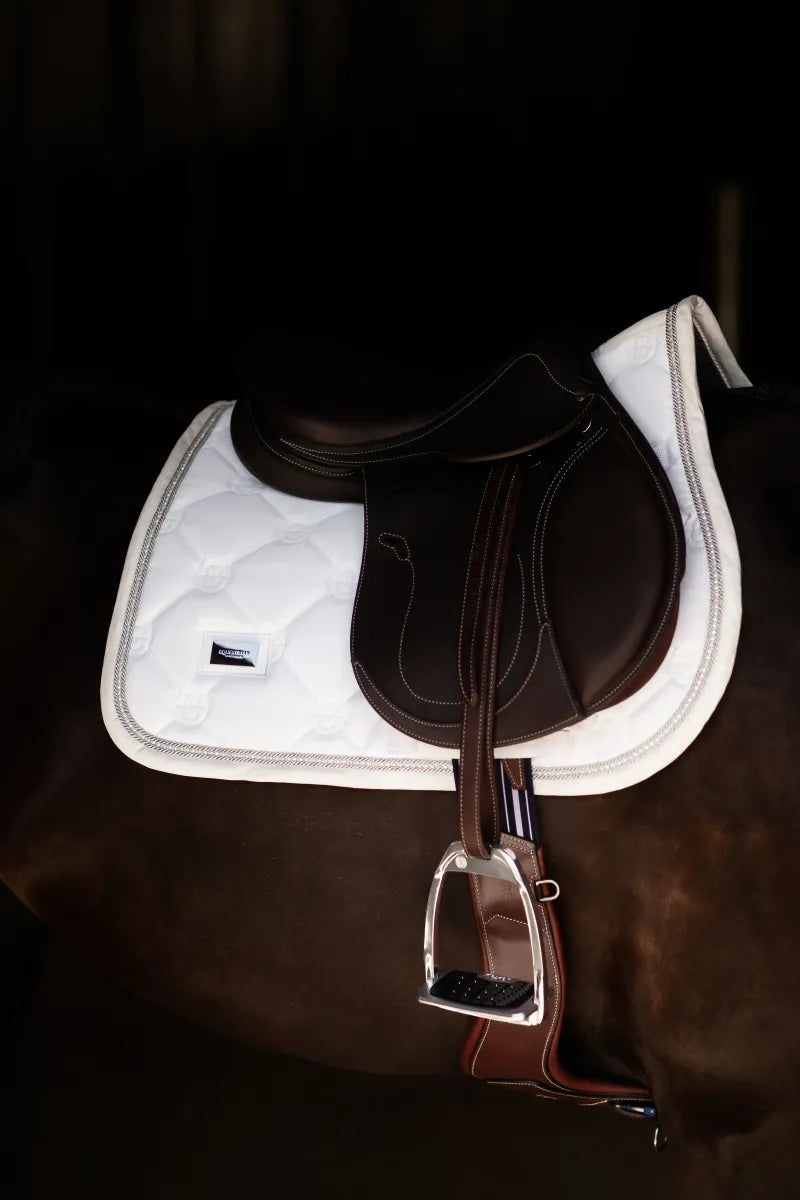 Tapis de selle Timeless White Glimmer MIXTE - Equestrian Stockholm