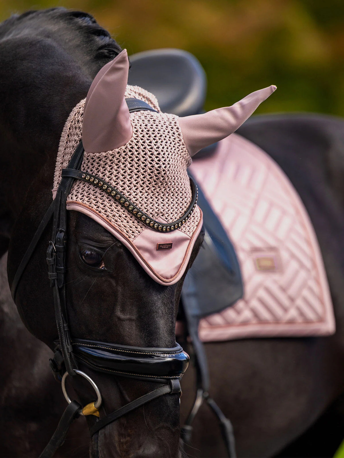 Bonnet anti-mouches Modern Midsummer Blush - Equestrian Stockholm