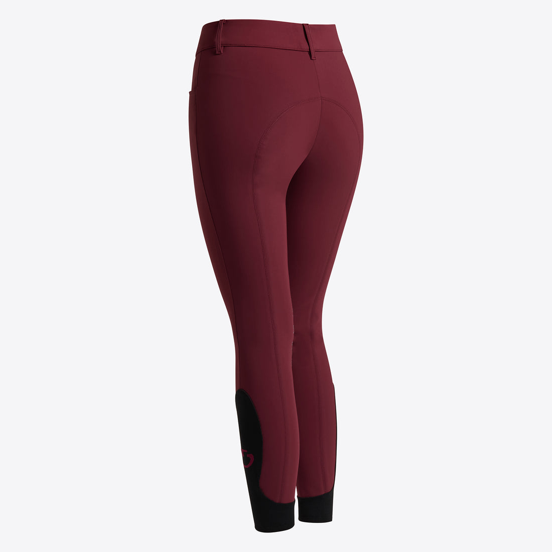 Pantalon taille haute grip genoux Bordeaux - CAVALLERIA TOSCANA