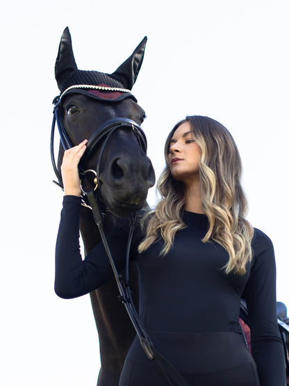 Bonnet anti-mouches Modern Purple Night - Equestrian Stockholm