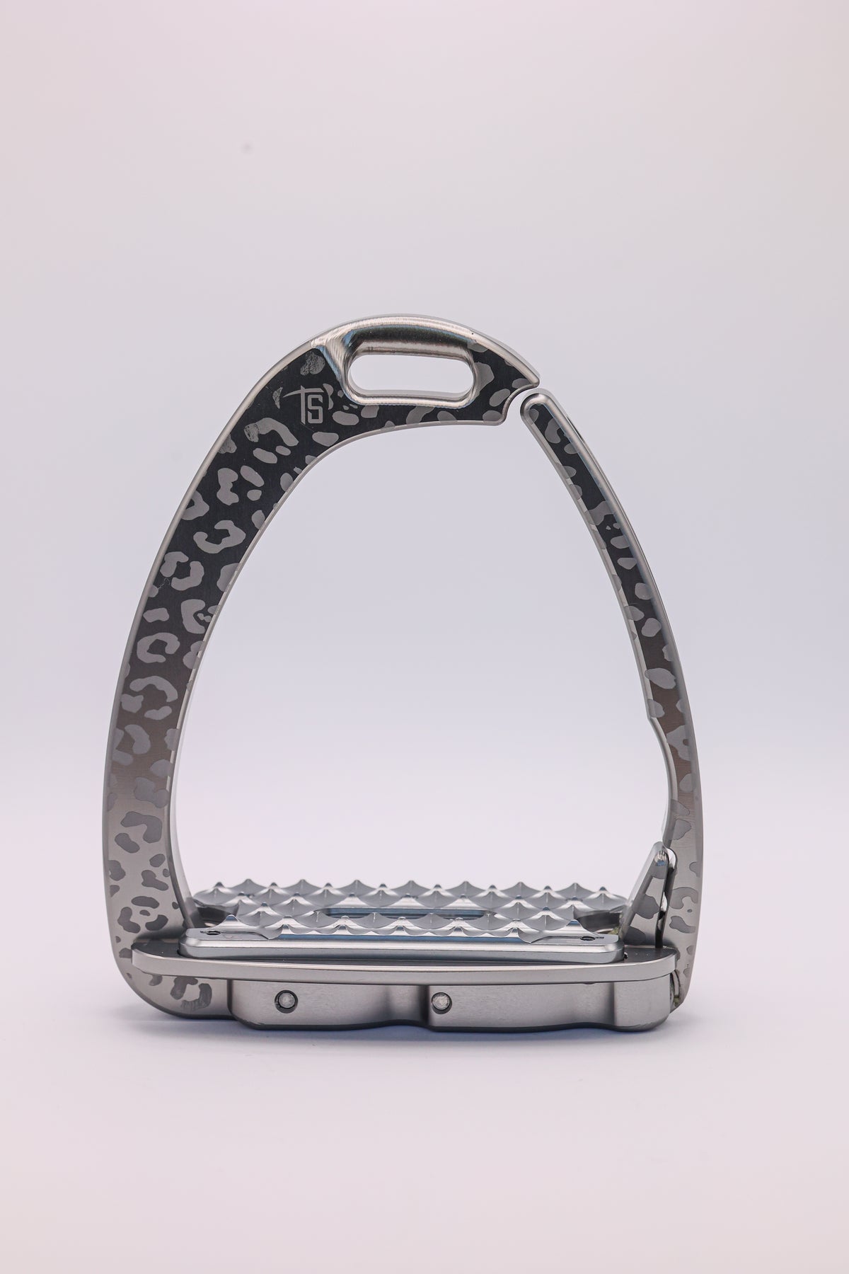 Etriers Untamed Leopard edition limitée Gris clair Swarovski - Tech Stirrup