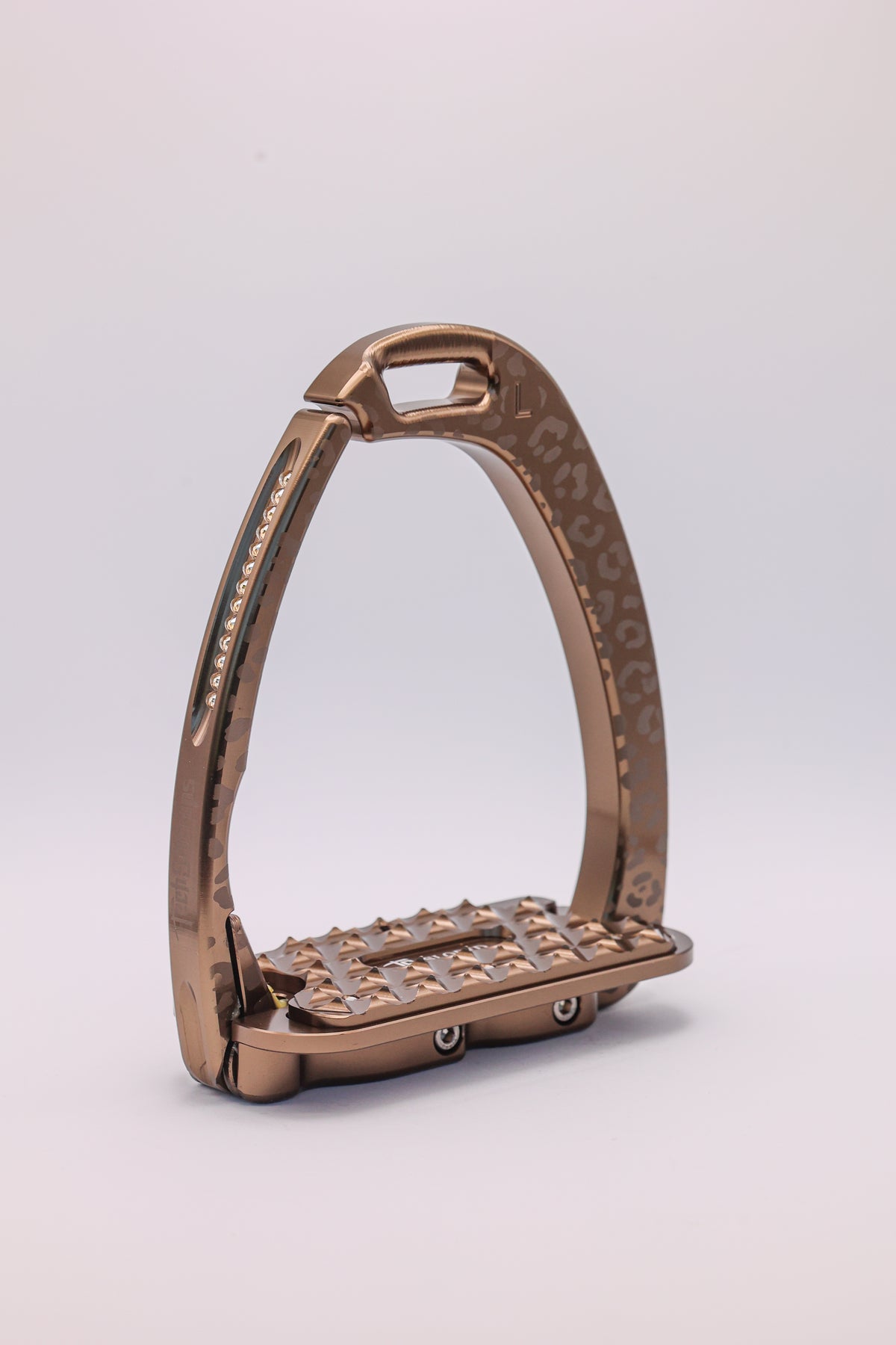 Etriers Untamed Leopard edition limitée Marron Swarovski - Tech Stirrup