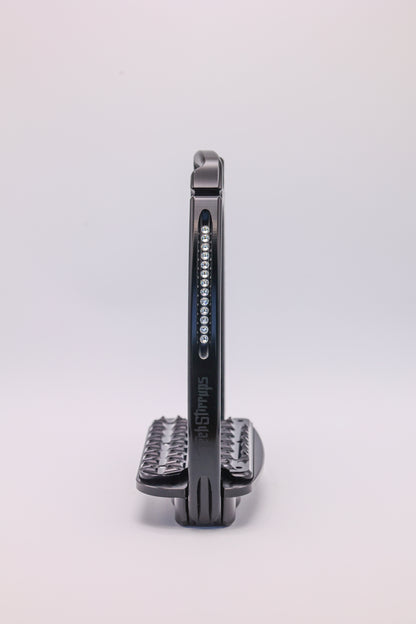 Etriers Untamed Leopard edition limitée Gris Swarovski - Tech Stirrup