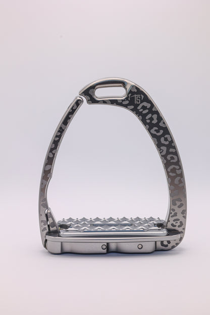 Etriers Untamed Leopard edition limitée Gris clair - Tech Stirrup