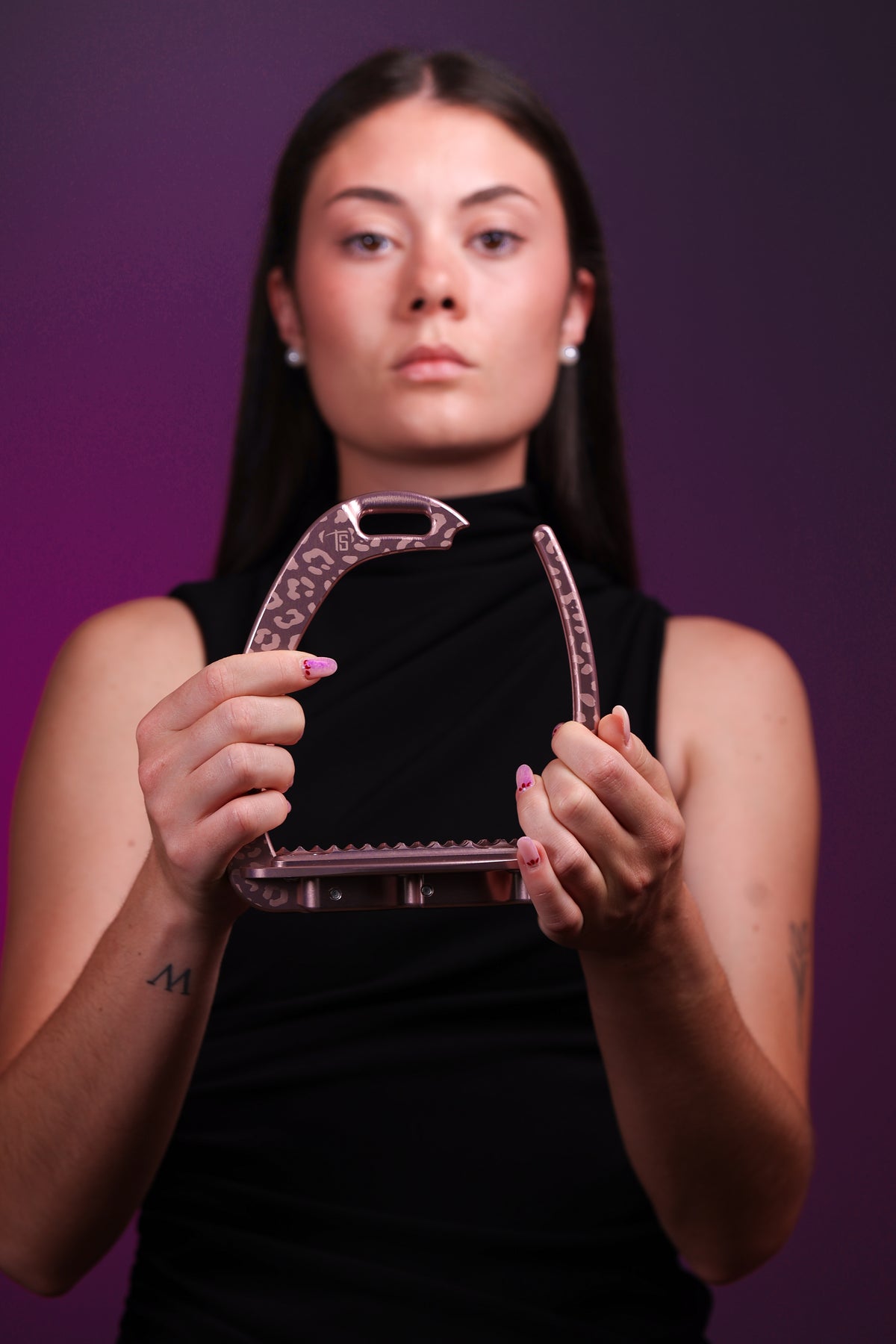 Etriers Untamed Leopard edition limitée Rose - Tech Stirrup
