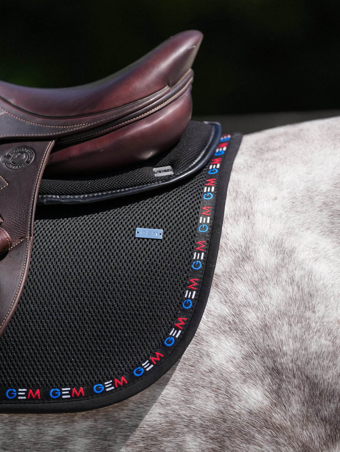 Tapis de selle MESH Bleu blanc rouge - GEM