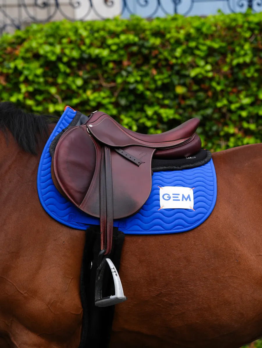 Tapis de selle TOUC TOUC Obstacle Bleu roi - GEM