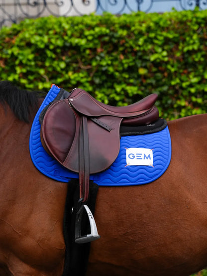 Tapis de selle TOUC TOUC Obstacle Bleu roi - GEM