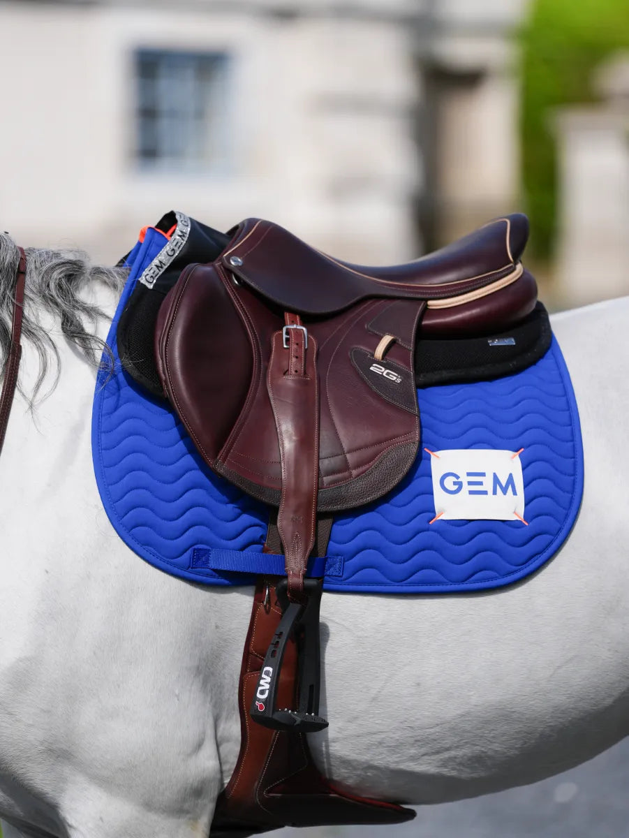 Tapis de selle TOUC TOUC Obstacle Bleu roi - GEM