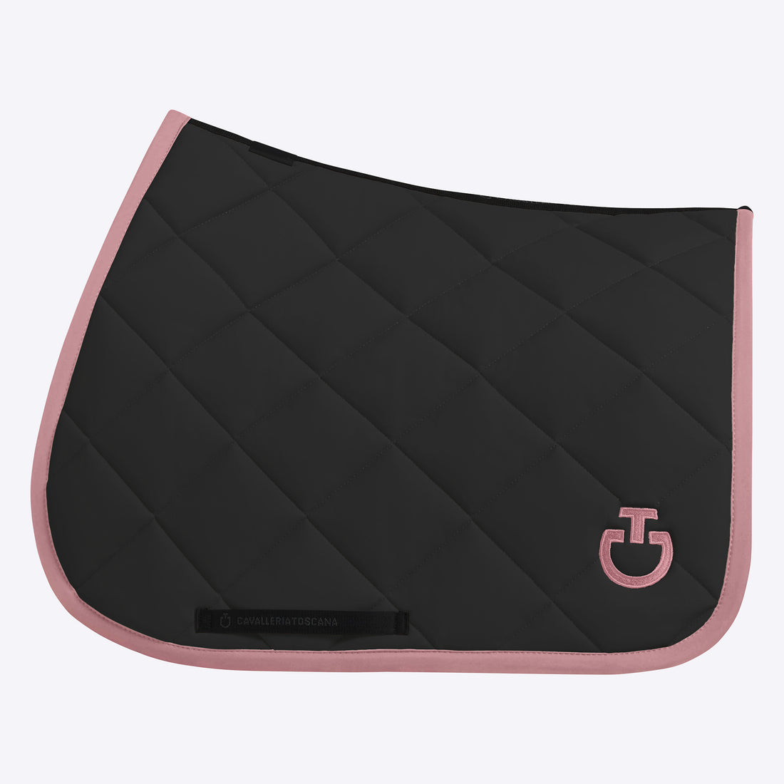 Tapis de selle Diamond Quilted Noir/Candy Pink LIMITED EDITION - CAVALLERIA TOSCANA