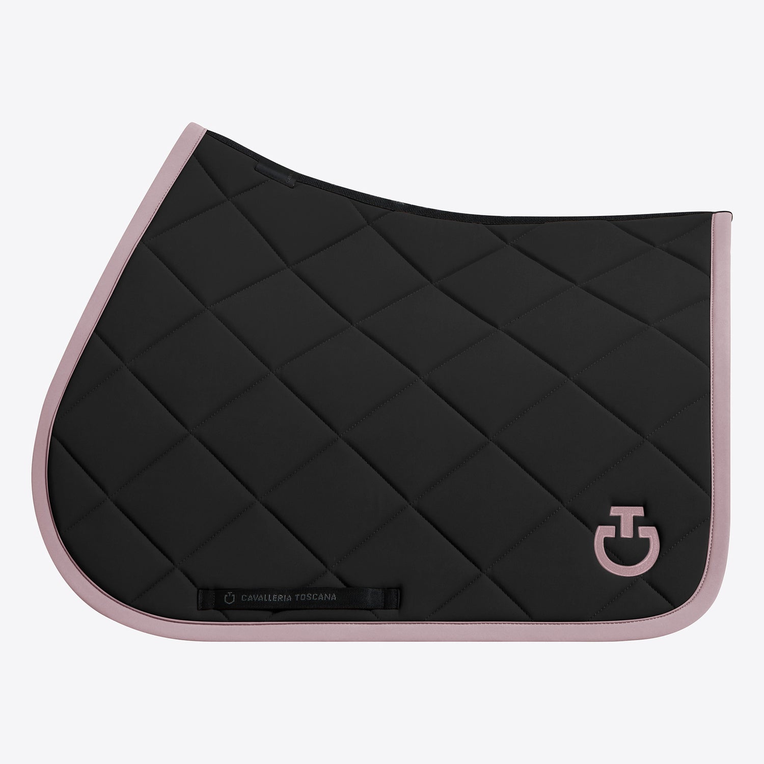 Tapis de selle Diamond Noir bord Rose CSO - CAVALLERIA TOSCANA