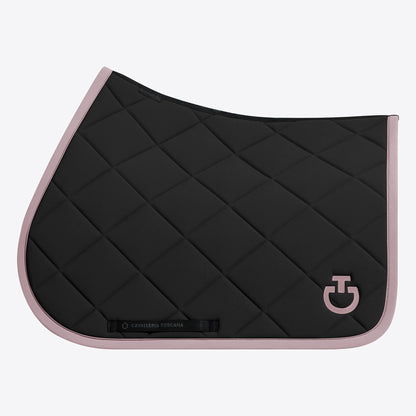 Tapis de selle Diamond Noir bord Rose CSO - CAVALLERIA TOSCANA