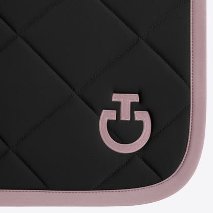 Tapis de selle Diamond Noir bord Rose CSO - CAVALLERIA TOSCANA