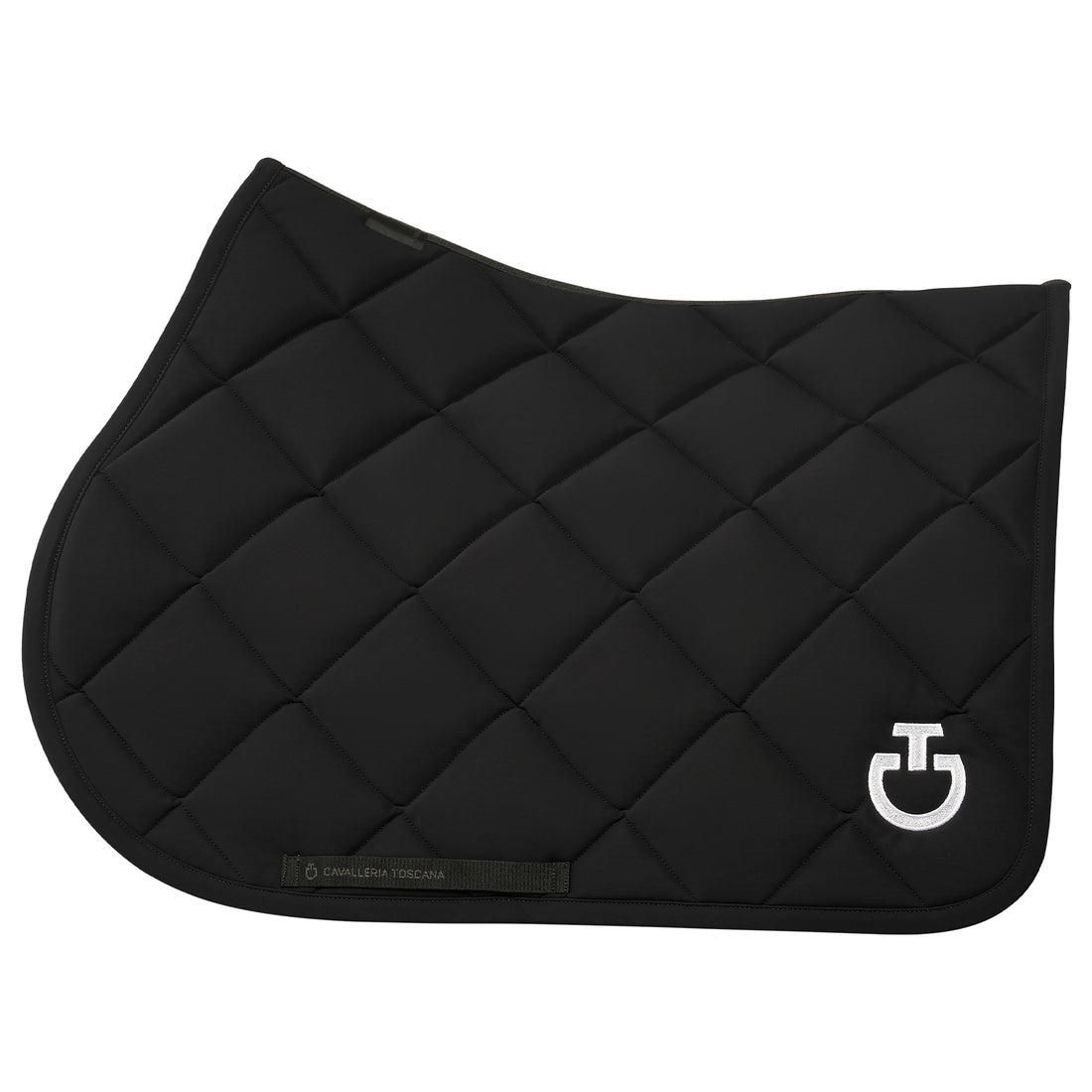 Tapis de selle Diamond Noir Logo Blanc CSO - CAVALLERIA TOSCANA