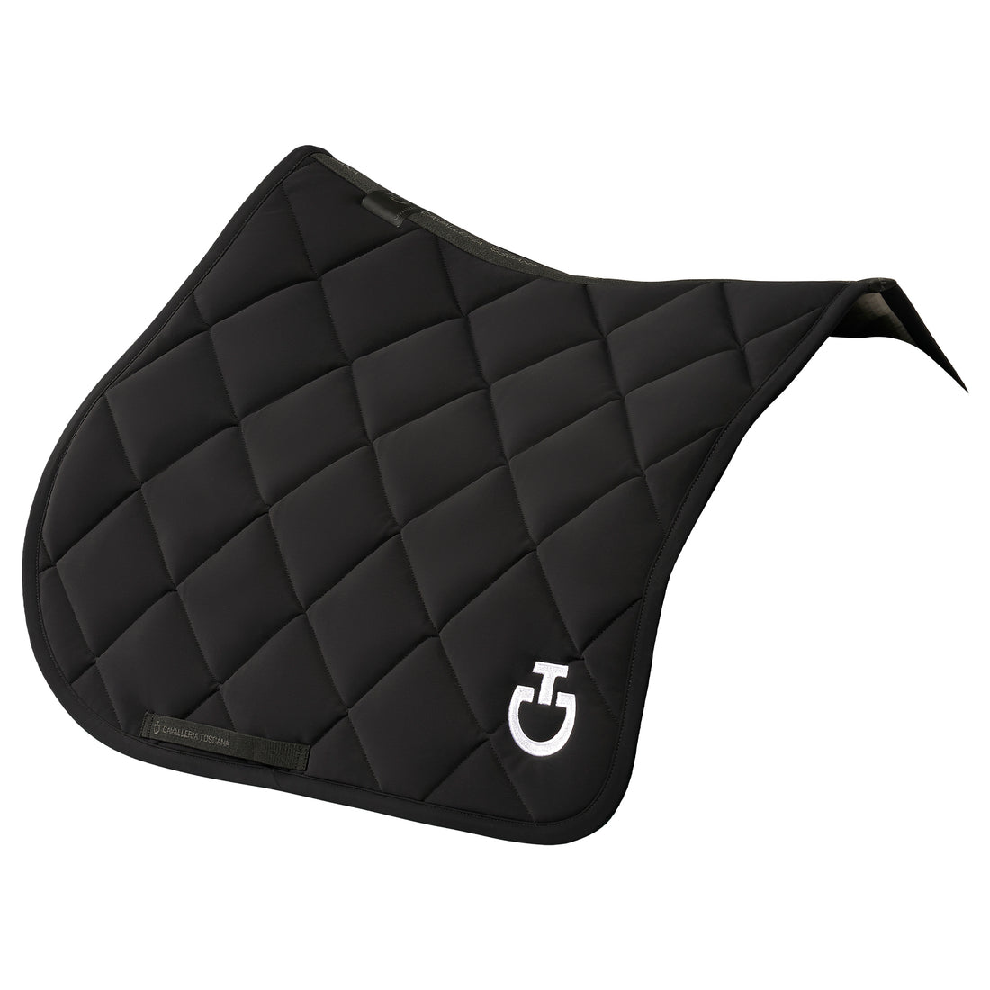 Tapis de selle Diamond Noir Logo Blanc CSO - CAVALLERIA TOSCANA