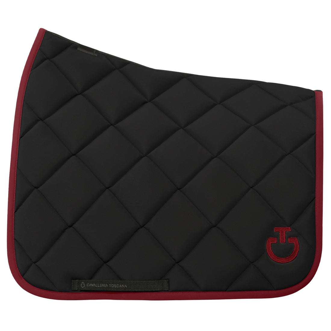 Tapis de selle Diamond Noir Bordeaux DRESSAGE - CAVALLERIA TOSCANA