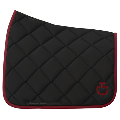 Tapis de selle Diamond Noir Bordeaux DRESSAGE - CAVALLERIA TOSCANA