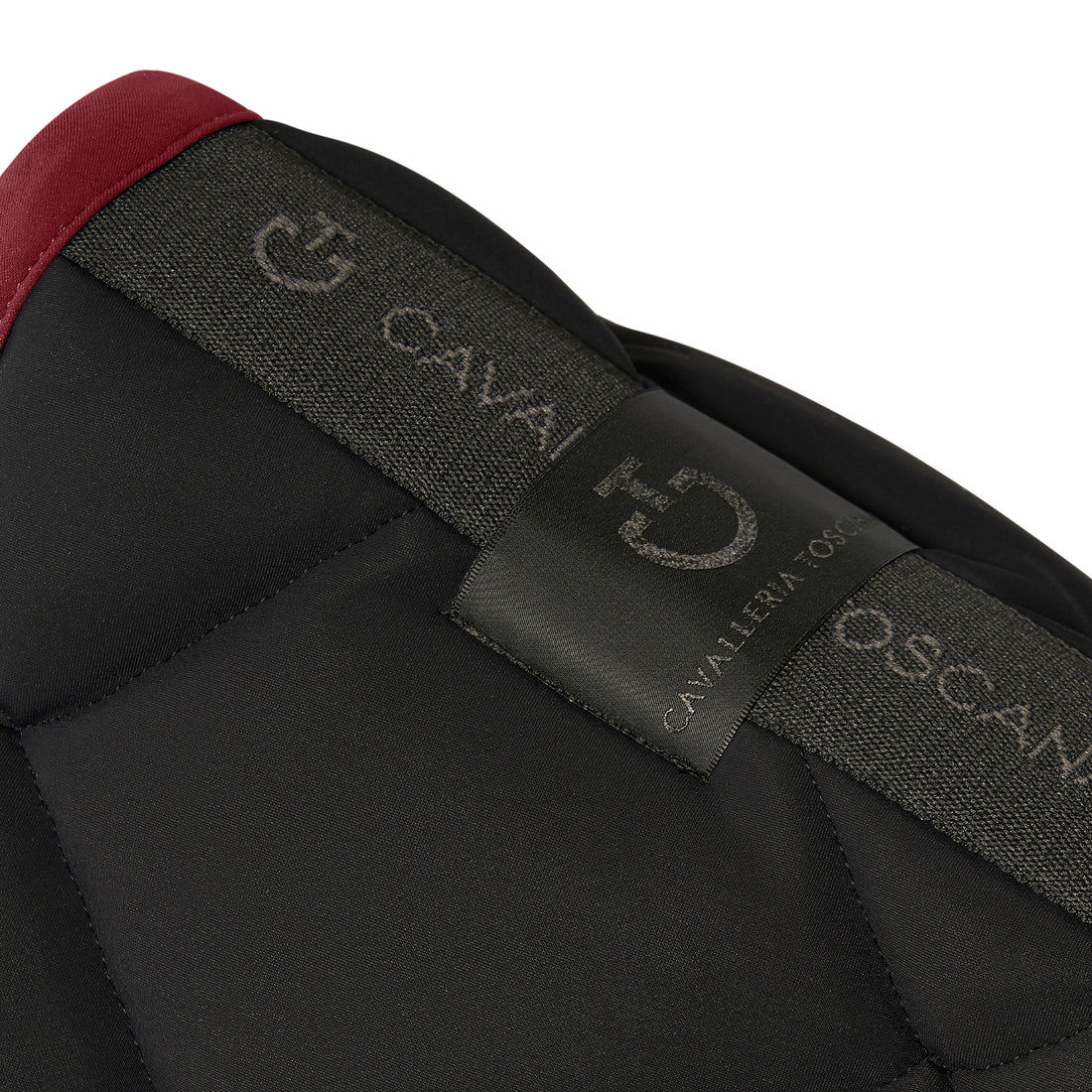 Tapis de selle Diamond Noir Bordeaux DRESSAGE - CAVALLERIA TOSCANA