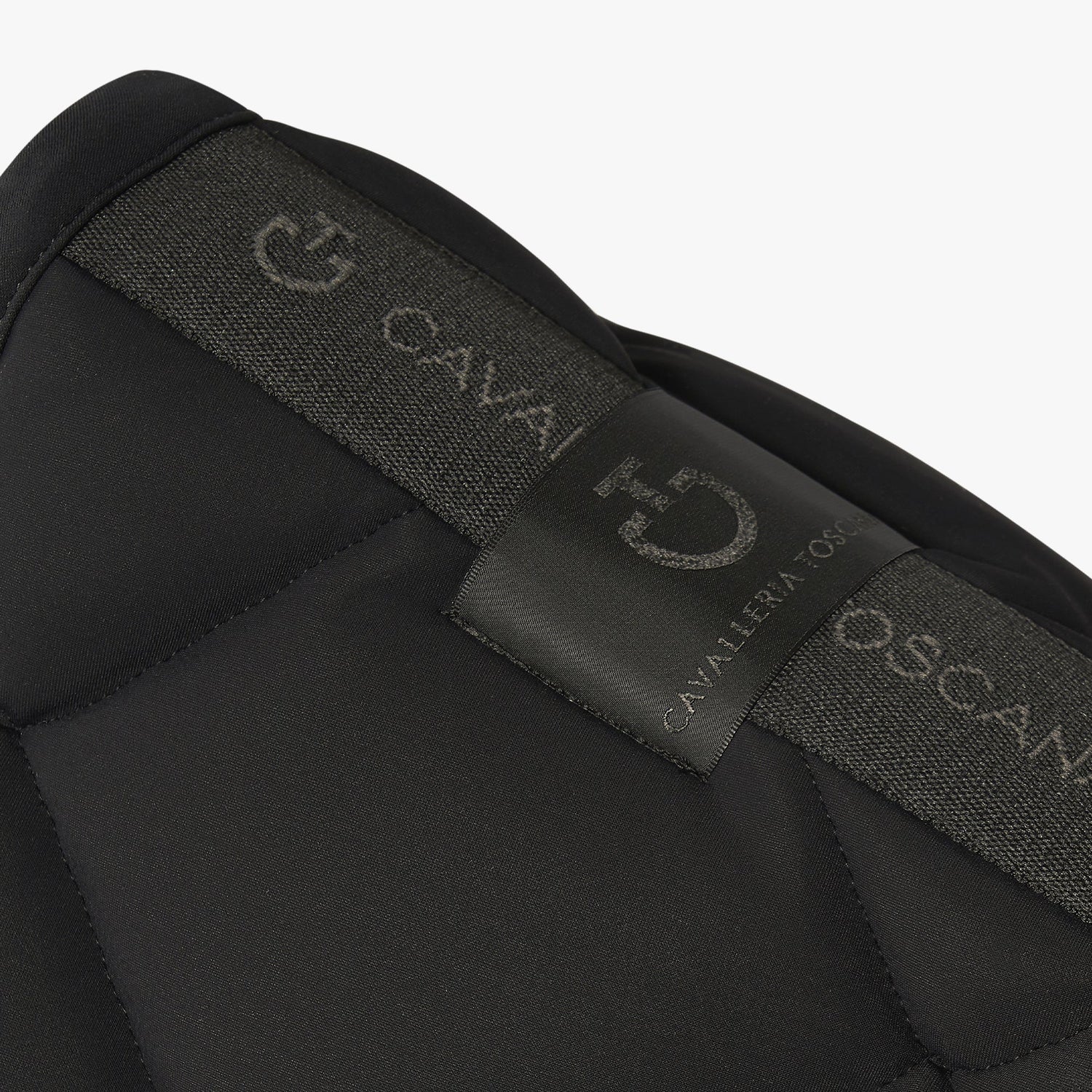 Tapis de selle Diamond Quilted Noir - CAVALLERIA TOSCANA
