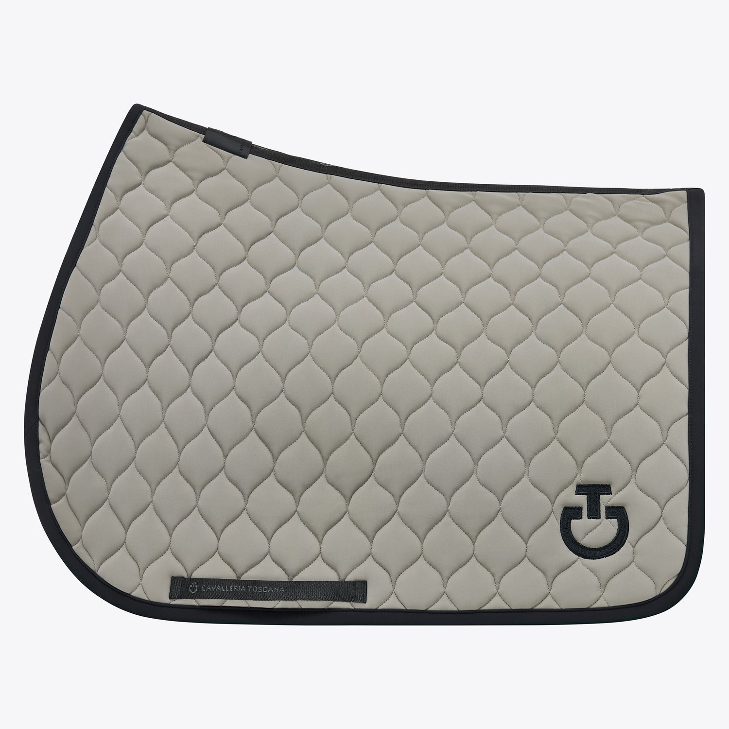 Circular Quilted BLACK saddle pad - CAVALLERIA TOSCANA