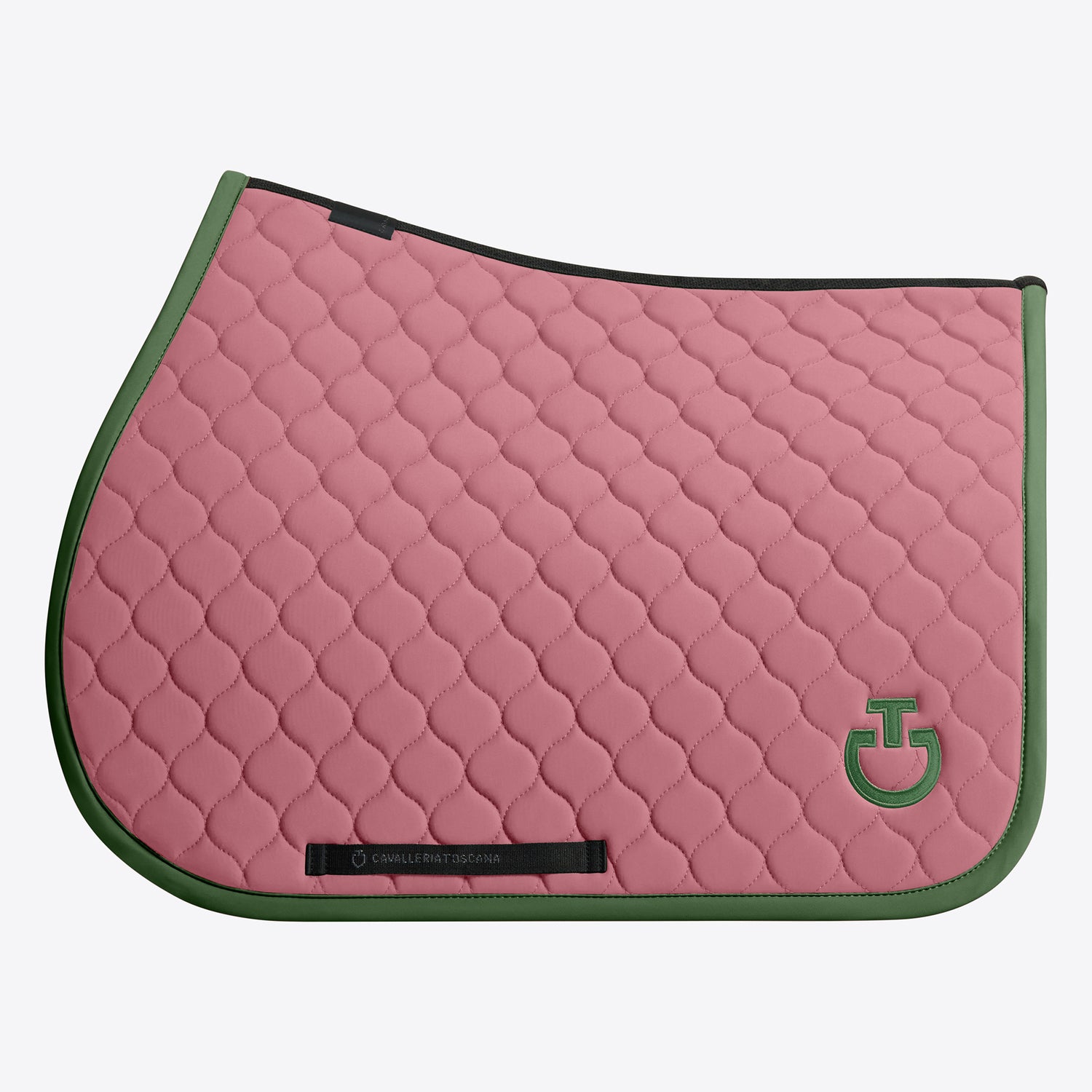 Circular Quilted BLACK saddle pad - CAVALLERIA TOSCANA