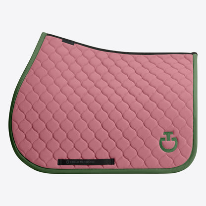 Circular Quilted BLACK saddle pad - CAVALLERIA TOSCANA