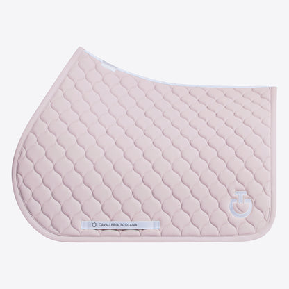 Circular Quilted BLACK saddle pad - CAVALLERIA TOSCANA