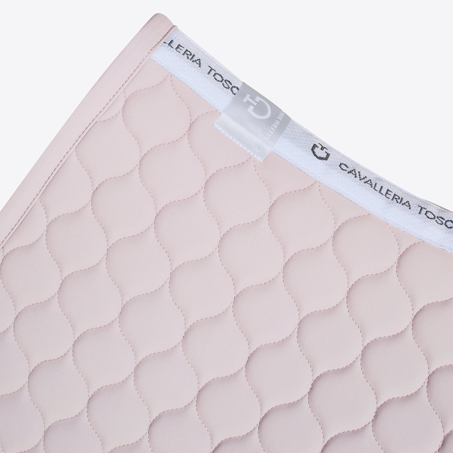 Circular Quilted BLACK saddle pad - CAVALLERIA TOSCANA