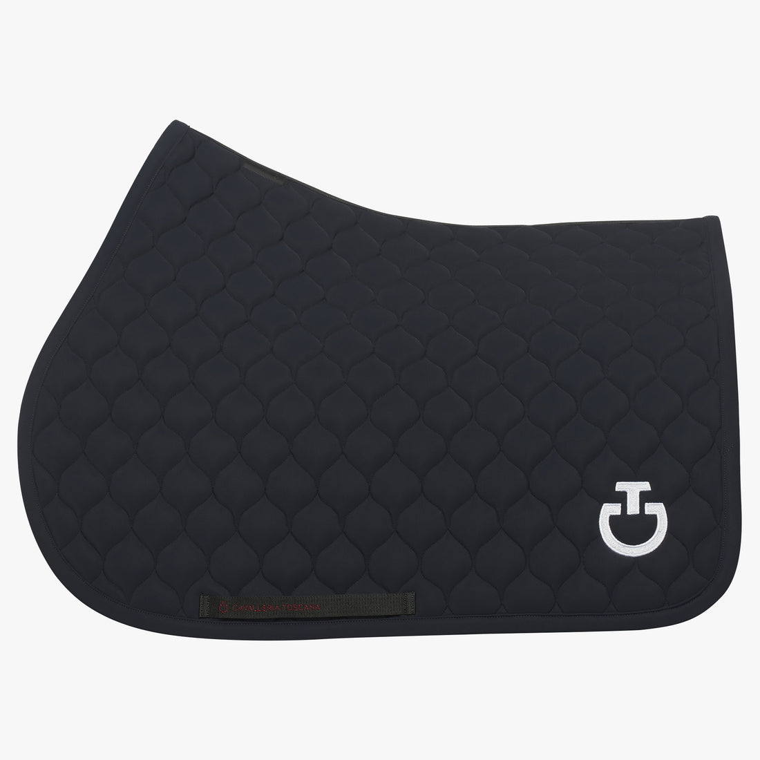 Circular Quilted BLACK saddle pad - CAVALLERIA TOSCANA