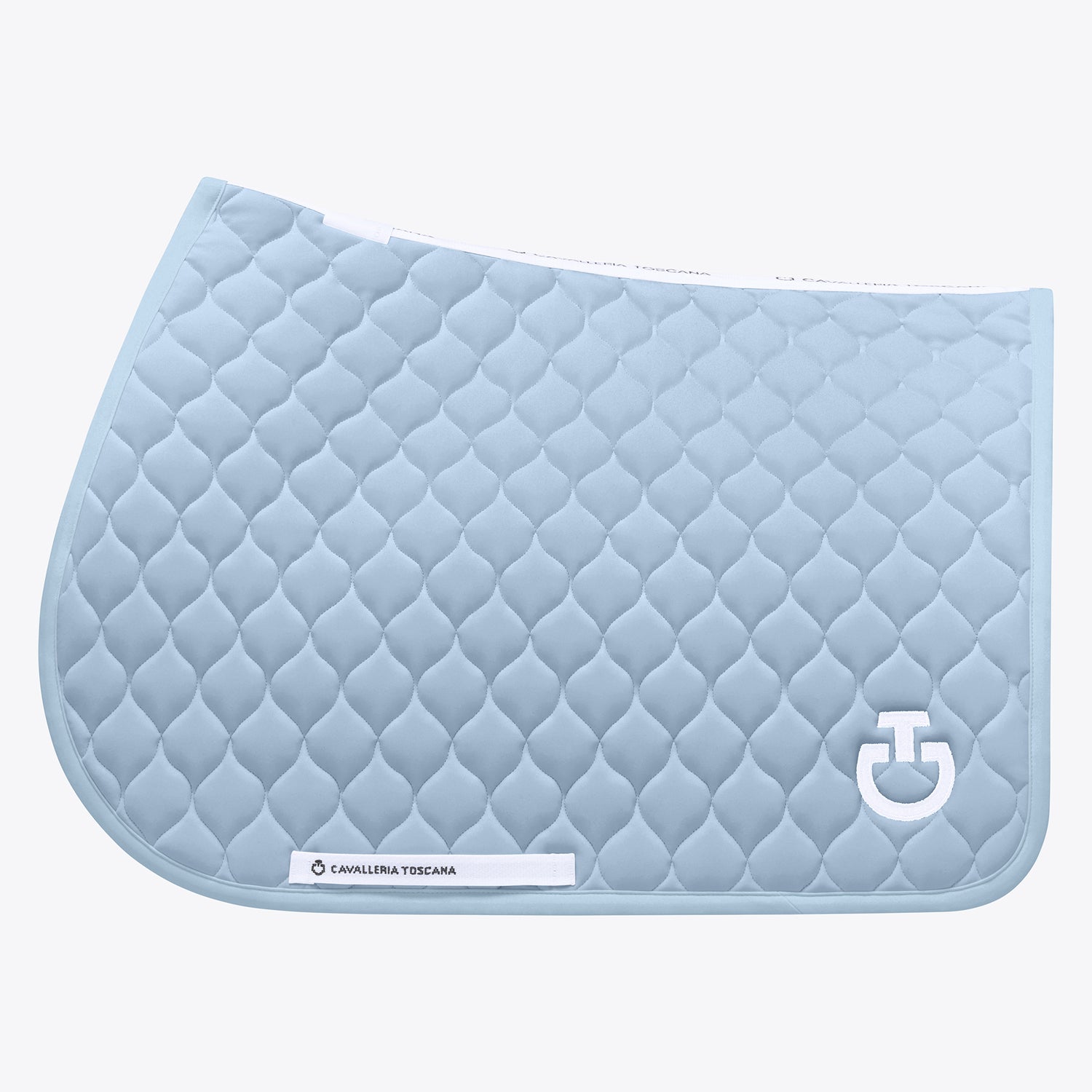 Tapis de selle Circular Quilted bleu ciel - CAVALLERIA TOSCANA
