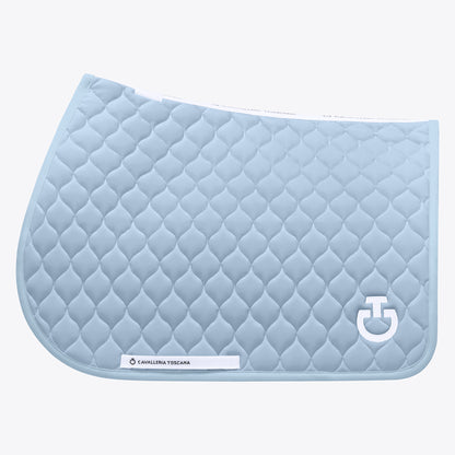 Tapis de selle Circular Quilted bleu ciel - CAVALLERIA TOSCANA