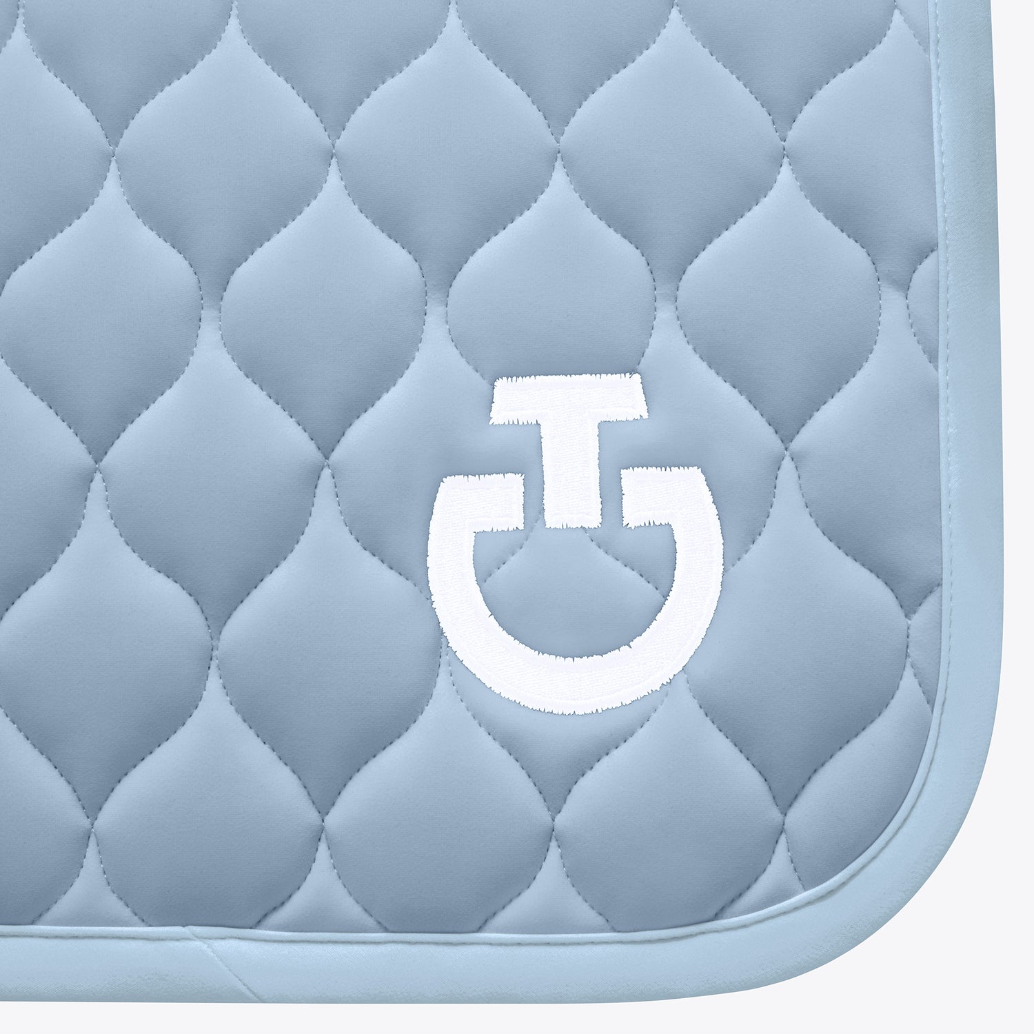 Tapis de selle Circular Quilted bleu ciel - CAVALLERIA TOSCANA