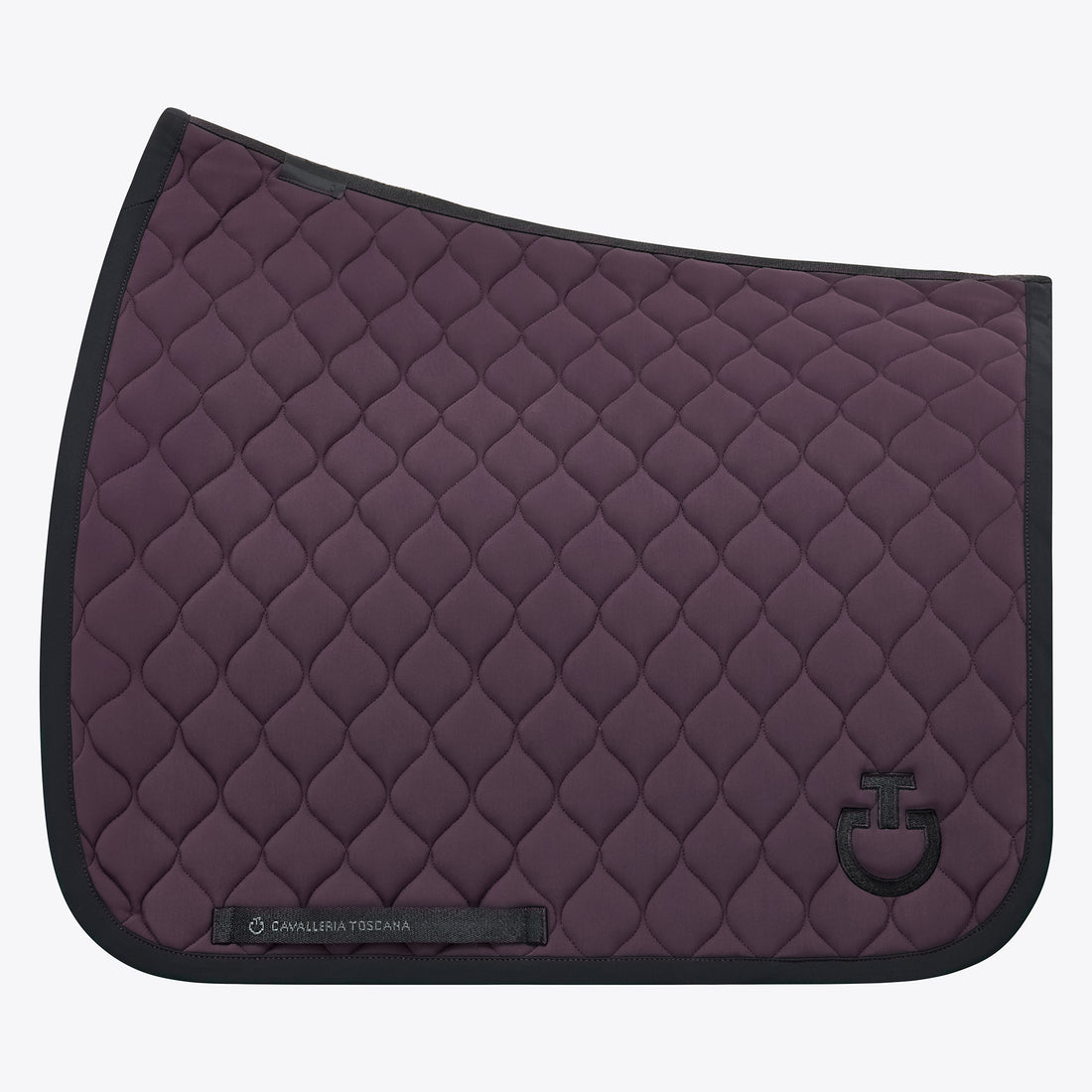 Circular Quilted BLACK saddle pad - CAVALLERIA TOSCANA