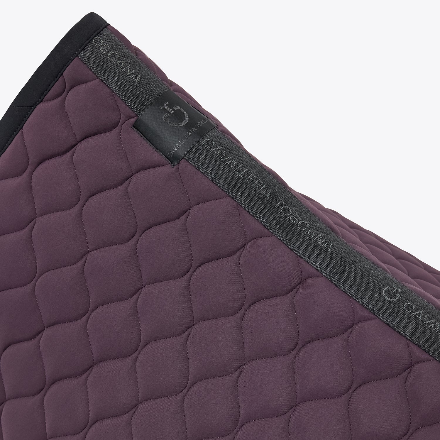 Circular Quilted BLACK saddle pad - CAVALLERIA TOSCANA