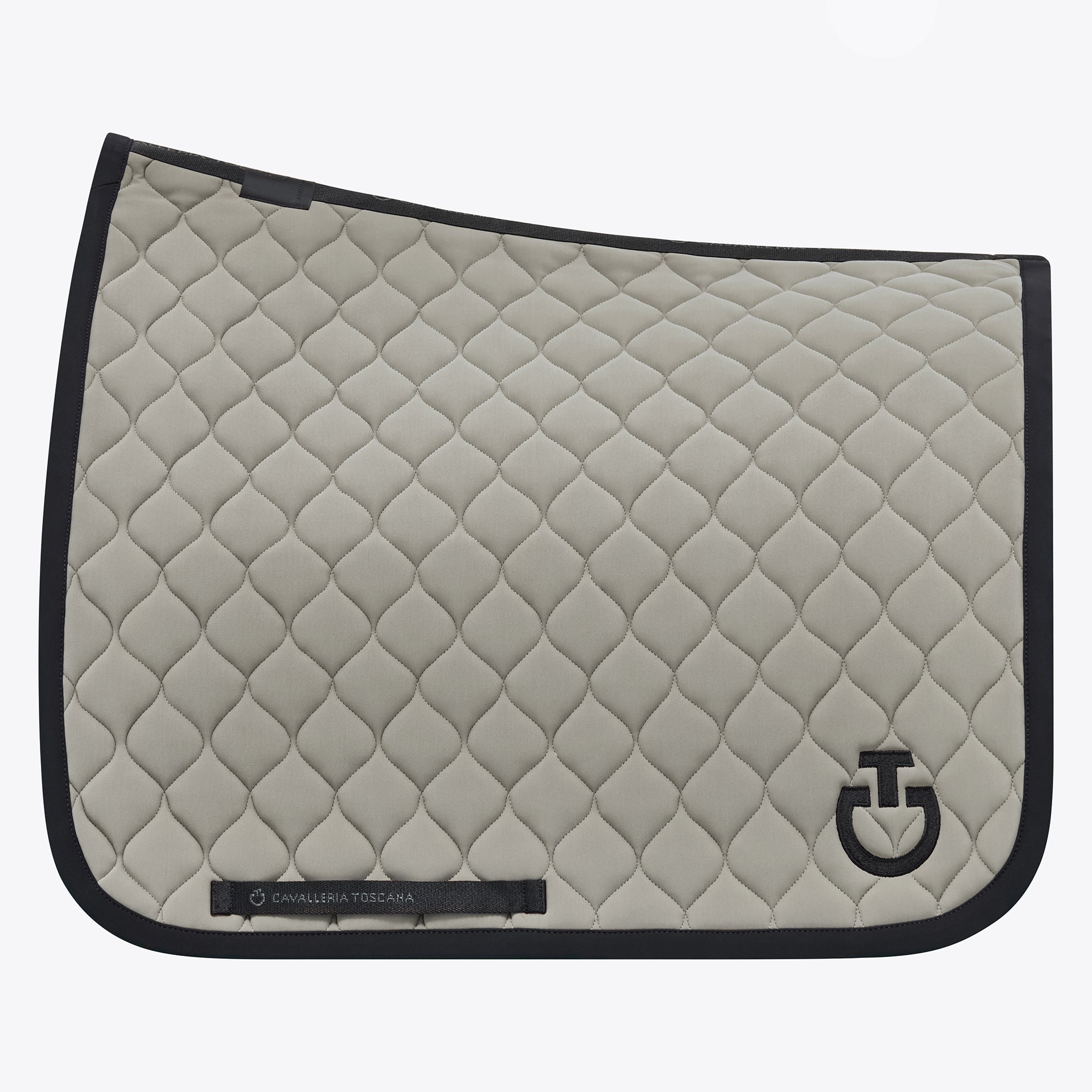 Circular Quilted BLACK saddle pad - CAVALLERIA TOSCANA