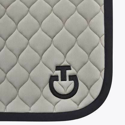 Circular Quilted BLACK saddle pad - CAVALLERIA TOSCANA