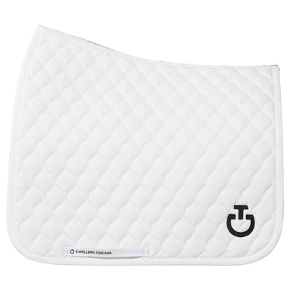 Circular Quilted BLACK saddle pad - CAVALLERIA TOSCANA